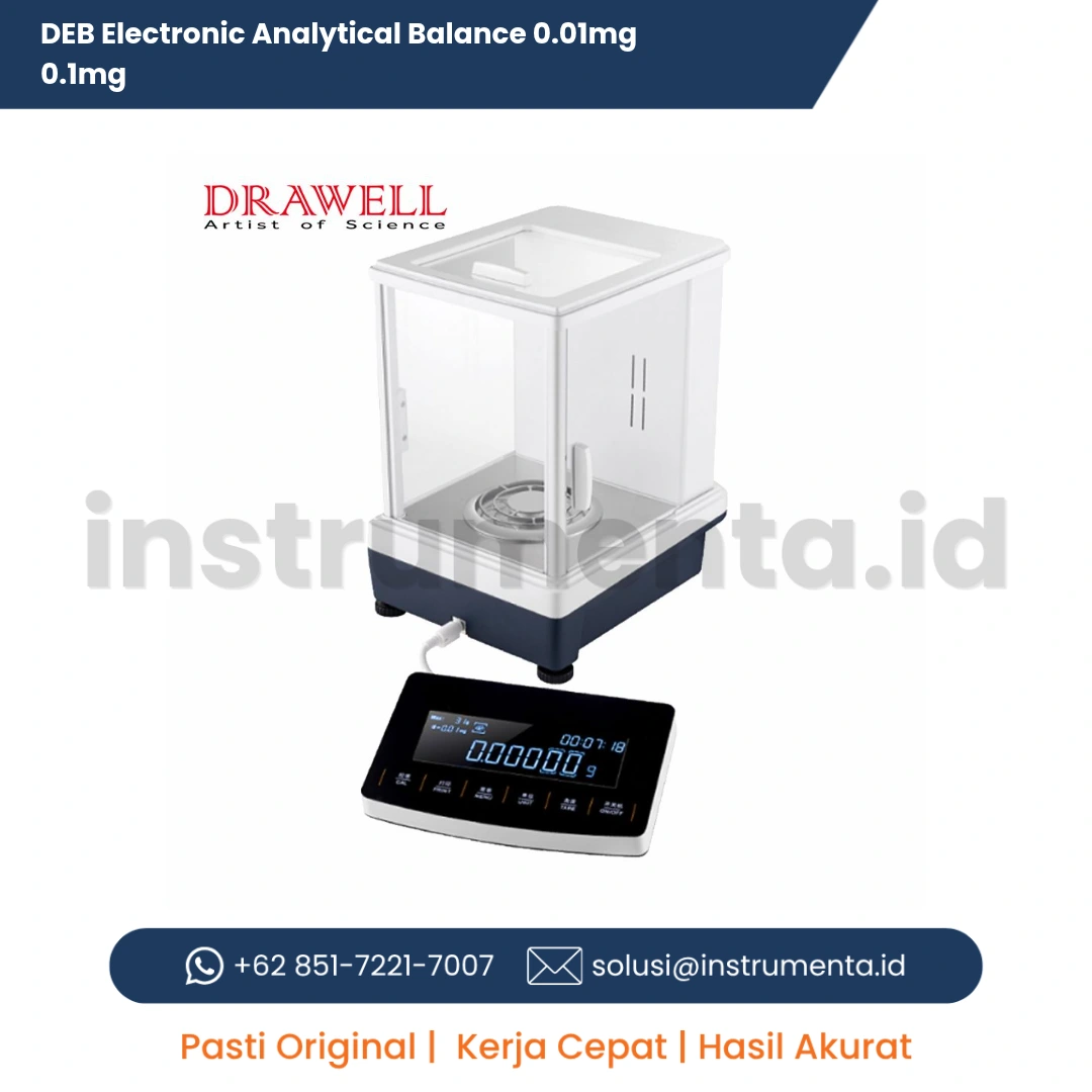 Distributor Resmi DEB Electronic Analytical Balance 0.01mg / 0.1mg Presisi Tinggi Ready Stock